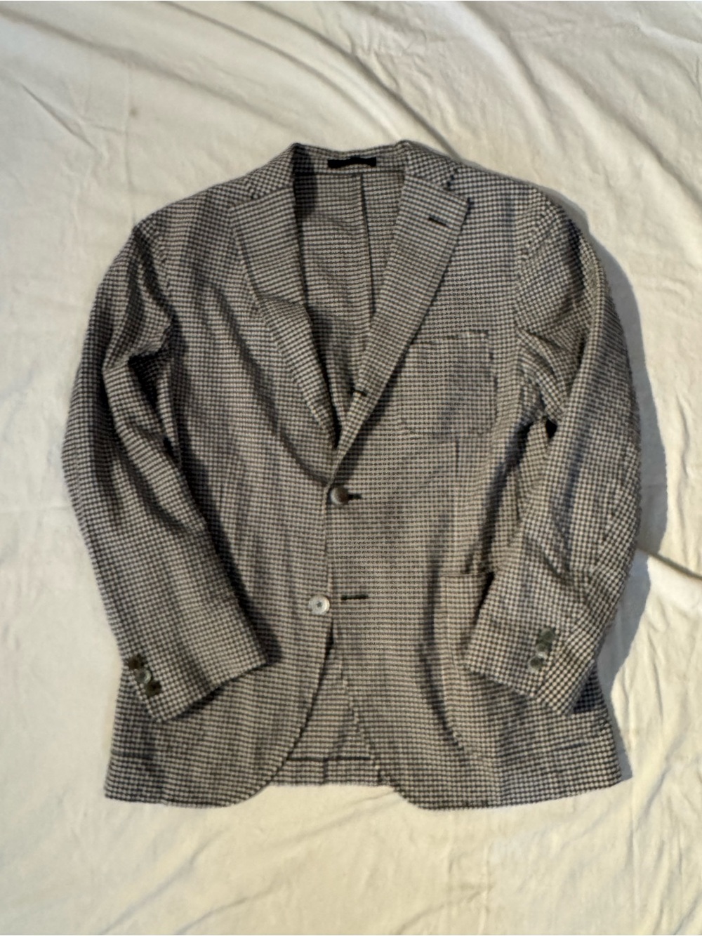 Boglioli Black & White Gingham Blazer